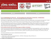 Tablet Screenshot of kroell-pflasterer.com